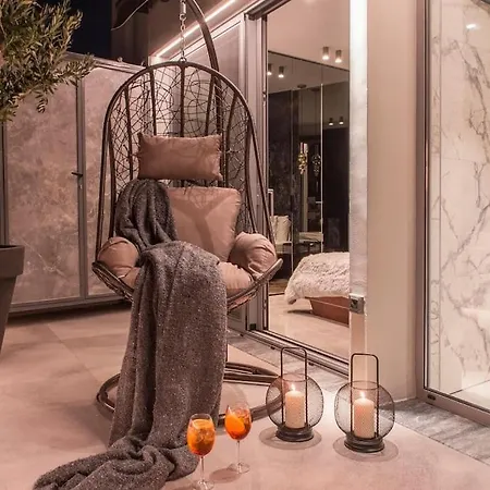Luxury Acropolis View Apartment-living Stone Black Pearl * Athens