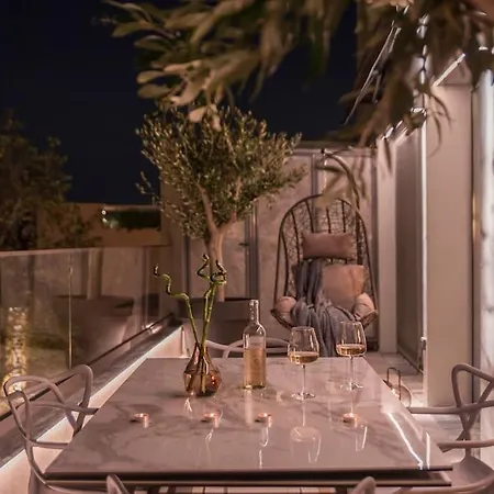 Luxury Acropolis View Apartment-living Stone Black Pearl Athens