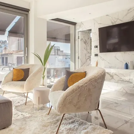 Luxury Acropolis View Apartment-living Stone Black Pearl