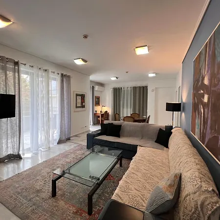 Blue Spacious Flat Wt Parking Nr Marousi Hospitals, By Promoshomes Apartment *