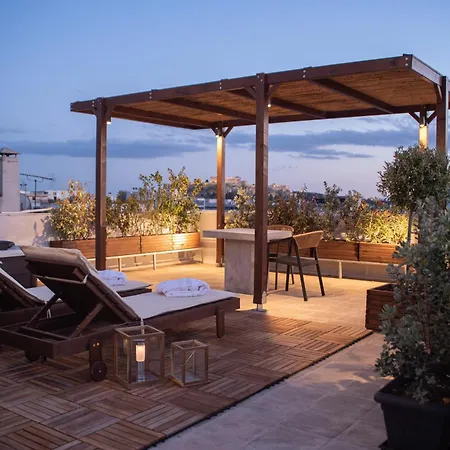 Apartment Private Rooftop - Acropolis View - Jacuzzi - Metro