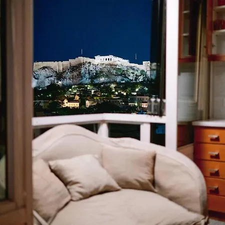 Apartment 360 View In Roof With Patio Athens