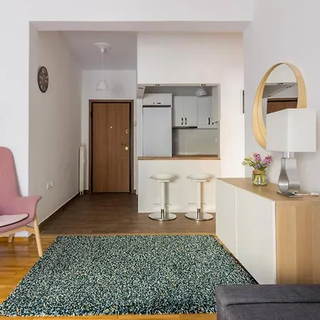 Brand New Decorated Flat For 4 Ppl In Pagrati Apartment *