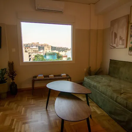 Apartment Stunning Acropolis View - 500m Metro - At Historical Center