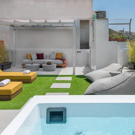 Apartment Penthouse With Magical Acropolis View From Balcony Athens