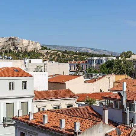 Penthouse With Magical Acropolis View From Balcony