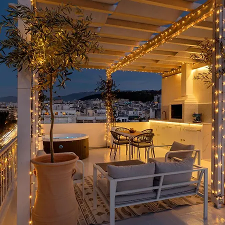 Rooftops Of - Areos Jacuzzi & View Apartment Athens