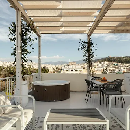 Rooftops Of - Areos Jacuzzi & View Apartment