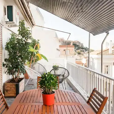 A Masterpiece In Plaka With Big Balcony And Acropolis View *