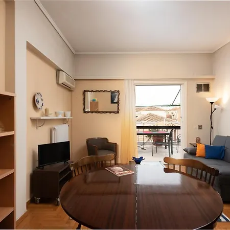 So - Charming 1bd Flat, Large Terrace, Acropolis View Apartment
