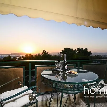 95m² Homm Spectacular Flisvos Marina Sea View Flat * Athens