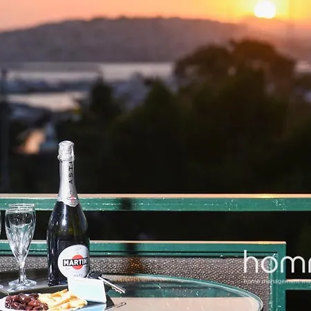 95m² Homm Spectacular Flisvos Marina Sea View Flat Apartment Athens