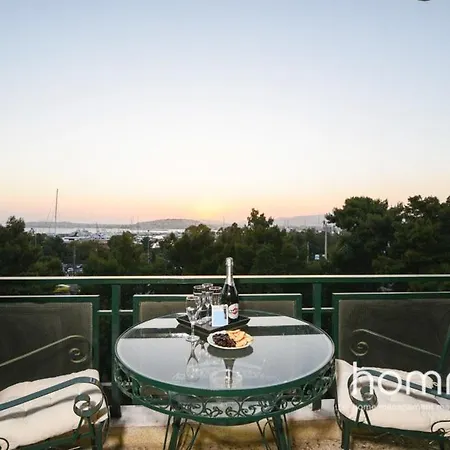 95m² Homm Spectacular Flisvos Marina Sea View Flat * Athens
