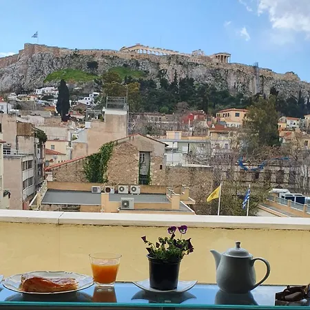 Prestige Penthouse - Breathtaking Parthenon Views In Plaka Atenas