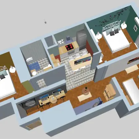 Apartment Spacious Flat☆3min To Metro☆ac|netflix|pc *