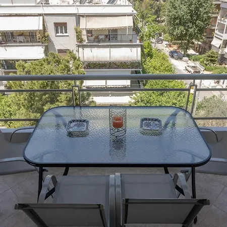 Flat W. Parking Next To Flisvos Marina & Snfcc Apartment *