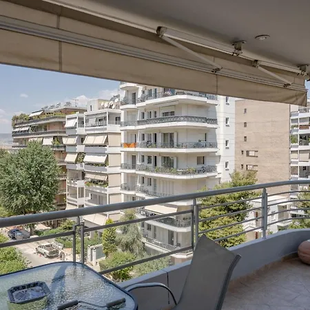Flat W. Parking Next To Flisvos Marina & Snfcc Apartment