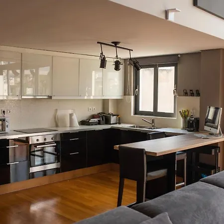 Appartement Minimal Brand New Loft Next To Subway Athènes
