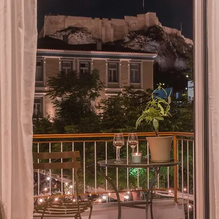 Acropolis View-living Stone Amethyst Apartment Athens
