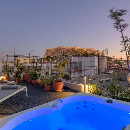 Apartment Meno With Private Terrace - Jaccuzzi, Acropolis View