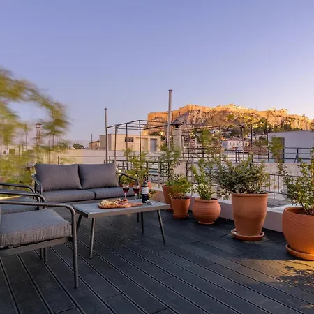 Apartment Meno With Private Terrace - Jaccuzzi, Acropolis View