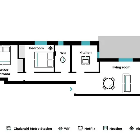 Apartment Pleasant 2br Near Helexpo By Upstreet Athens