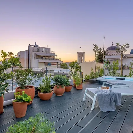 Meno With Private Terrace - Jaccuzzi, Acropolis View Apartment *