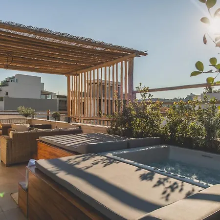 Apartment Living Stone Azurite: Luxury Acropolis-view With Jacuzzi