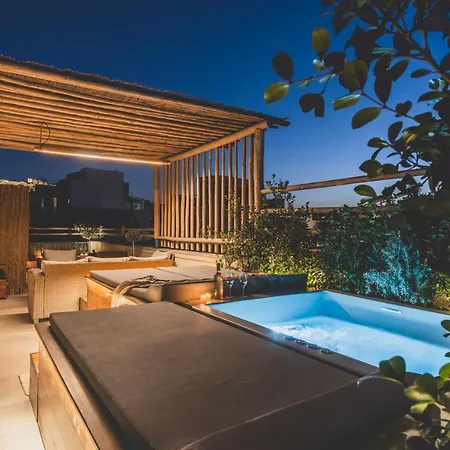 Living Stone Azurite: Luxury Acropolis-view With Jacuzzi Apartment Athens