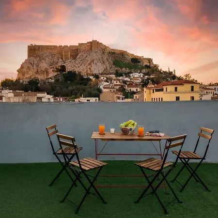 Plaka With Terrace View Apartment *