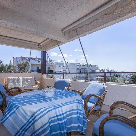 Seaview In Varkiza Steps To With Parking Apartment Athens