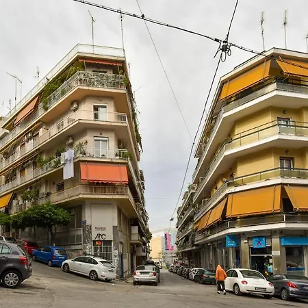Appartement Stylish Next To Acropolis, Metro Stop Fix *