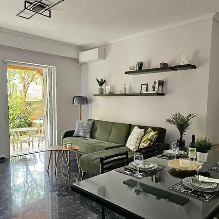 Modern Garden View In Voula, - Luxe Apartment