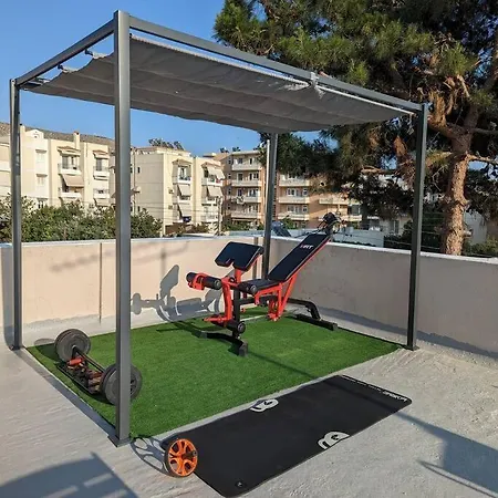 Sunny Terrace In Glyfada *