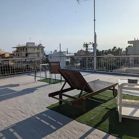 Sunny Terrace In Glyfada