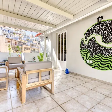 Apartment Chic Rooftop W/ Terrace - Near Acropolis *