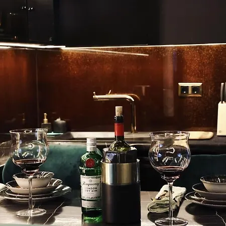 Apartment Luxury Designed Penthouse Center Near Metro Jaccuzi Fireplace View Bar Art