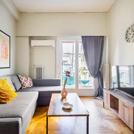 Spacious With Partial Acropolis View Apartment