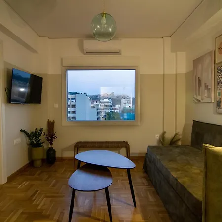公寓 Stunning Acropolis View - 500m Metro - At Historical Center