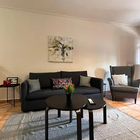Modern Ground Flr 1 Bdr Flat With Veranda And Parking * Athens
