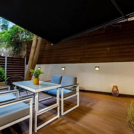 Apartment Backyard Modern House Nea Smyrni *