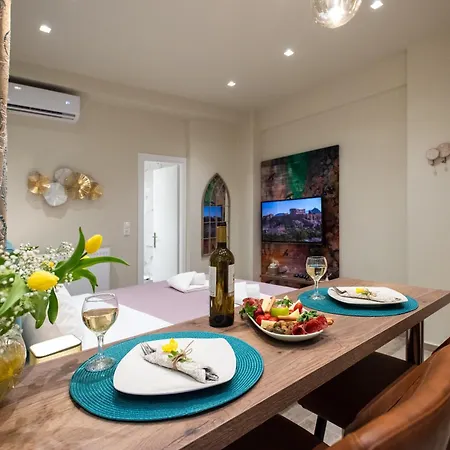 Apartment Blue Ark Romantic Under Acropolis *