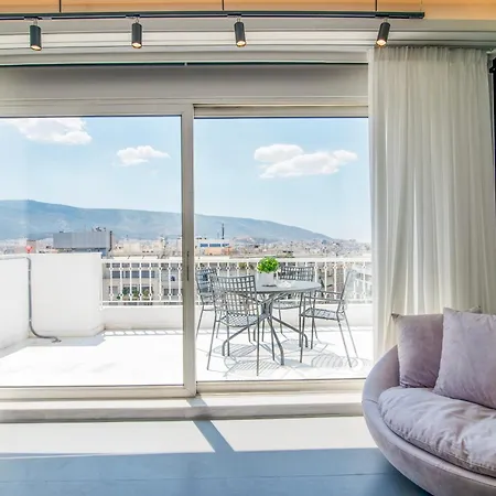 Kolonaki Square Breathtaking View Penthouse Apartment Athens