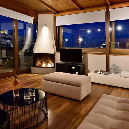 Outstanding Karyatis Luxury Maisonette 3 Bedrooms Stunning View Of The Acropolis *
