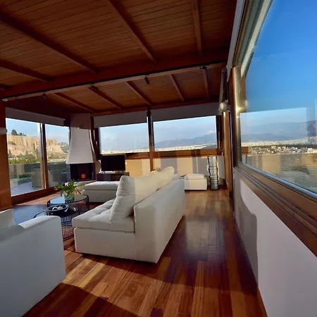 Outstanding Karyatis Luxury Maisonette 3 Bedrooms Stunning View Of The Acropolis Athene