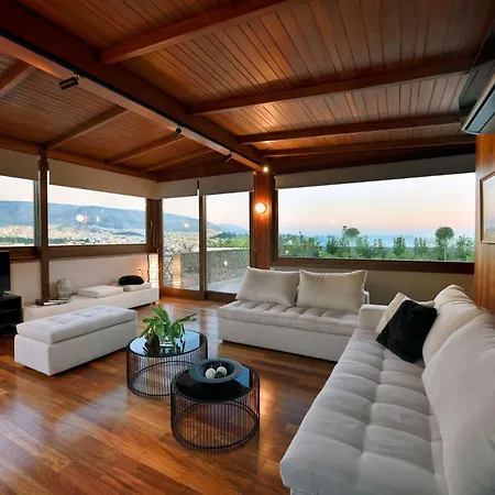 Outstanding Karyatis Luxury Maisonette 3 Bedrooms Stunning View Of The Acropolis Villa Athene