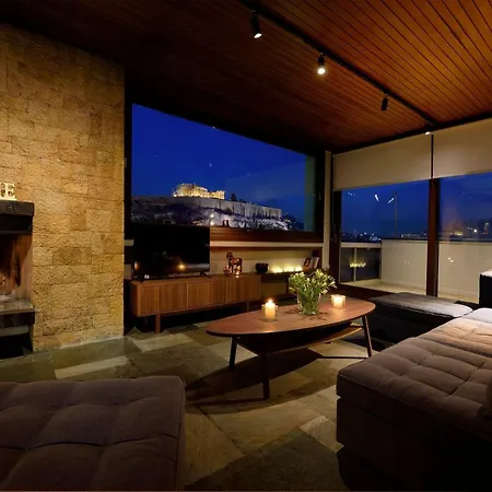 Outstanding Karyatis Luxury Maisonette 3 Bedrooms Stunning View Of The Acropolis Villa *
