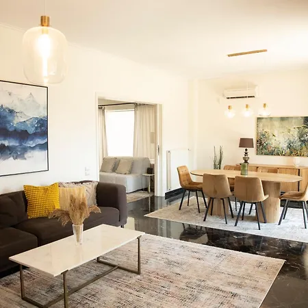 Spacious Glyfada Golf 4br -near + Shops Apartment Athens