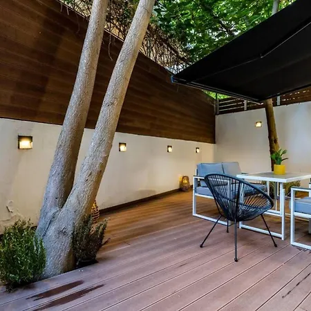 Backyard Modern House Nea Smyrni Apartment Athens