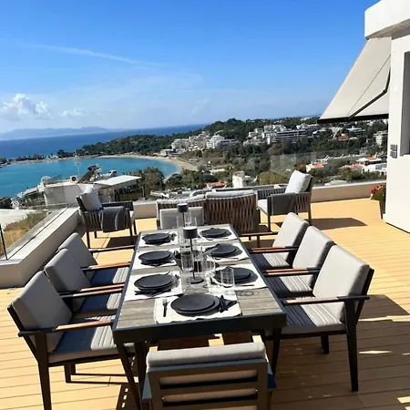Vouliagmeni Panoramic 200m2 Rooftop & 25m2 Loft Athens